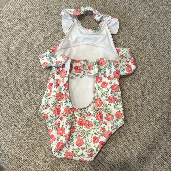 18-24m Janie and Jack Floral One-Piece Bathing Suit - Picture 2 of 3